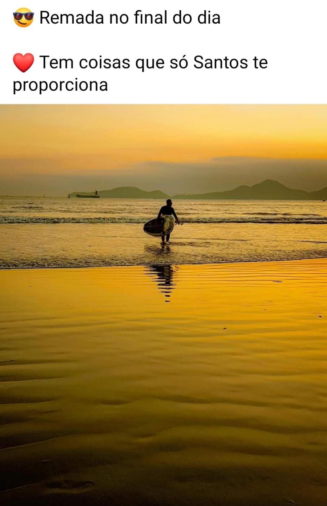Vista Mar Na Praia Do Gonzaga Santos  Zewnętrze zdjęcie