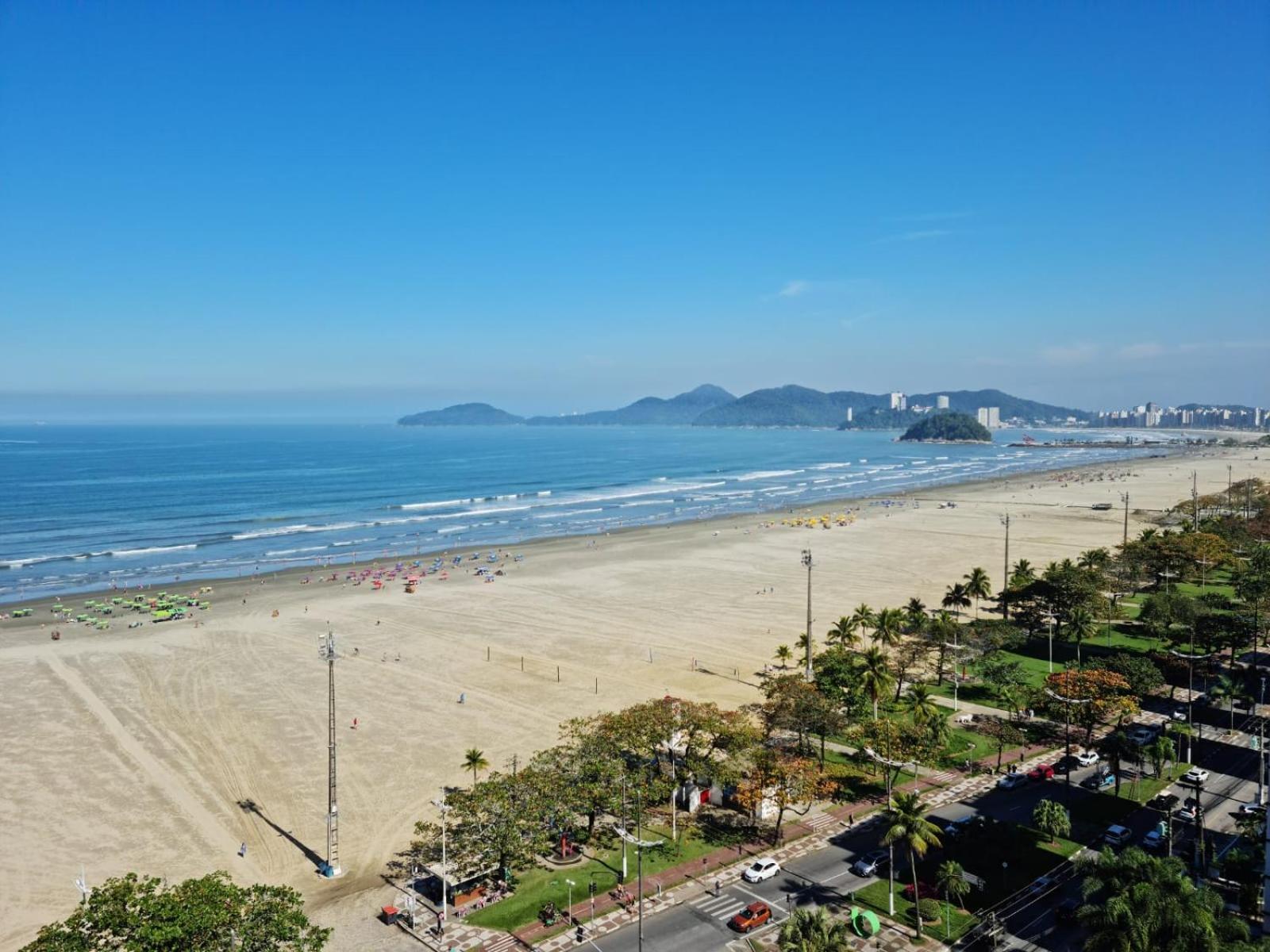 Vista Mar Na Praia Do Gonzaga Santos  Zewnętrze zdjęcie